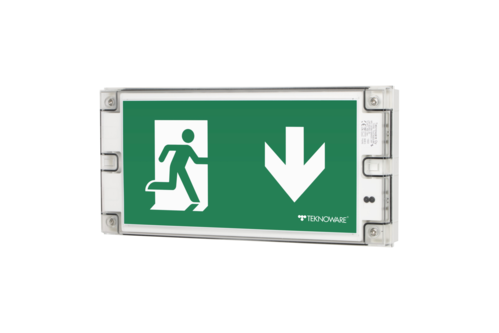 ZIVILSCHUTZLEUCHTE SOLID EXIT Erkennungsweite 30m einseitig