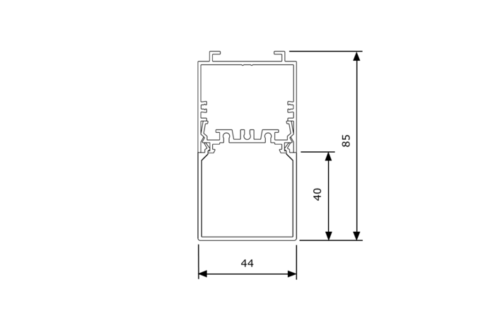 FILIGRAN HOCH 44x85