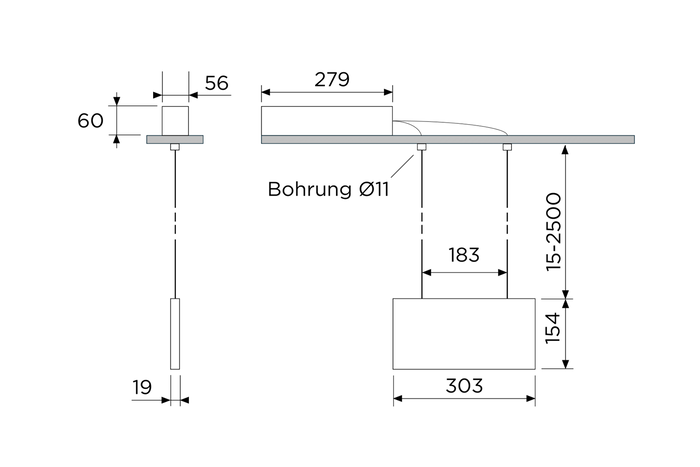ESSENTIAL SEILABHÄNGUNG HOHLDECKE Erkennungsweite 30m