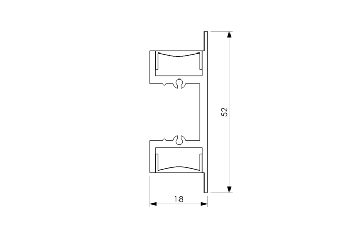 LIBRA MINI HALBTRANSPARENT 30° 18x52