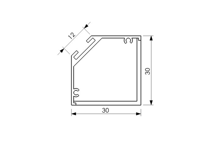PEGASUS ECKIG 30x30
