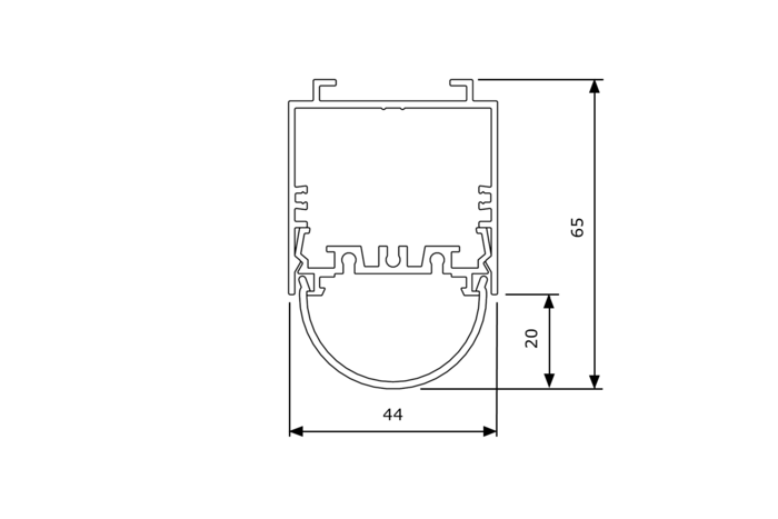 FILIGRAN HALBRUND 44x65